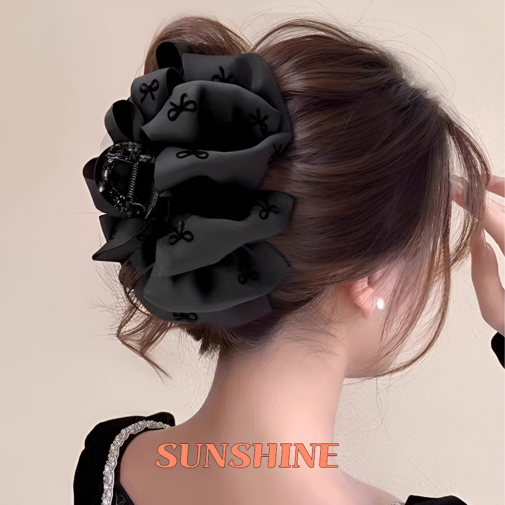 썬샤인 올림머리 리본 집게핀 9,900원