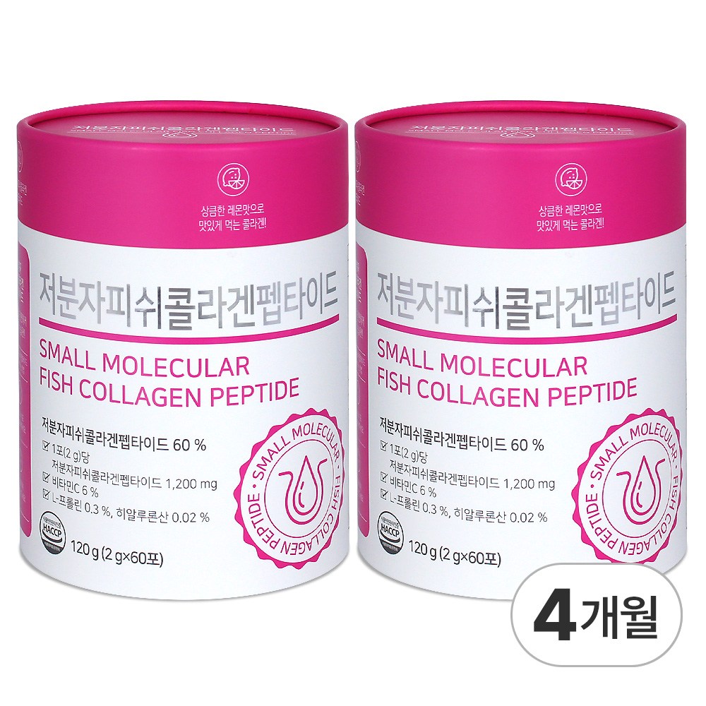휴럼 저분자 콜라겐 펩타이드 식약처인증 100% 300달톤, 120g, 2개 40,000원