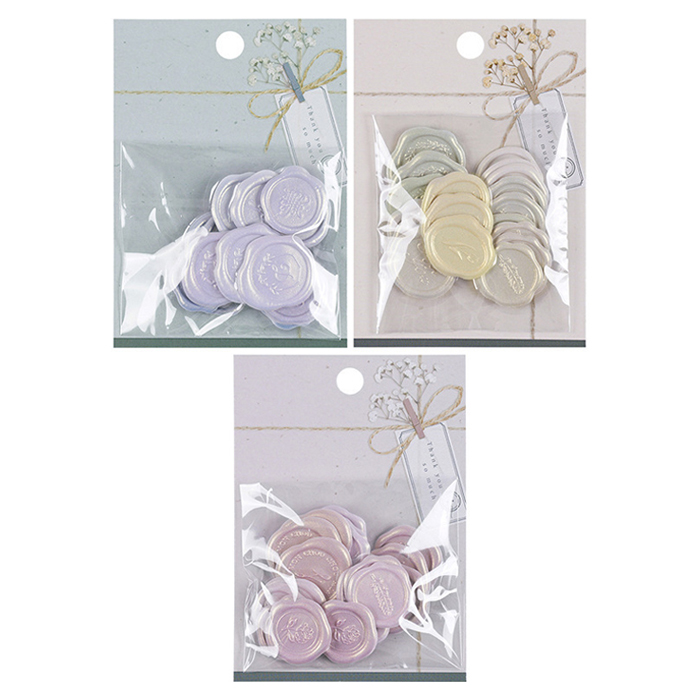 윰스 청첩장 씰링스탬프 스티커 3종 x 18p 세트 9,750원