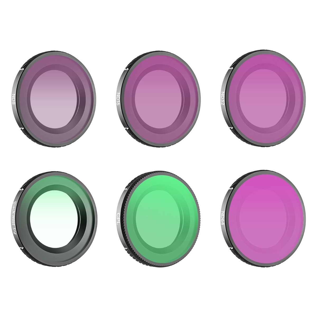 써니라이프 DJI 오즈모 나노 렌즈필터 6종 세트(CPL/ND8/ND16/ND32/ND64/BLACK MIST 1/4) 광학렌즈 광투과율 액션 카메라 악세사리, 1개, ND필터 6종 세트 68,900원