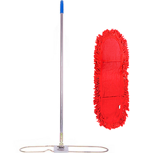 월드크린 리스킹 기름걸레 105cm 1p + 스텐 판자루 대형 120cm, 1세트, 적색 17,500원