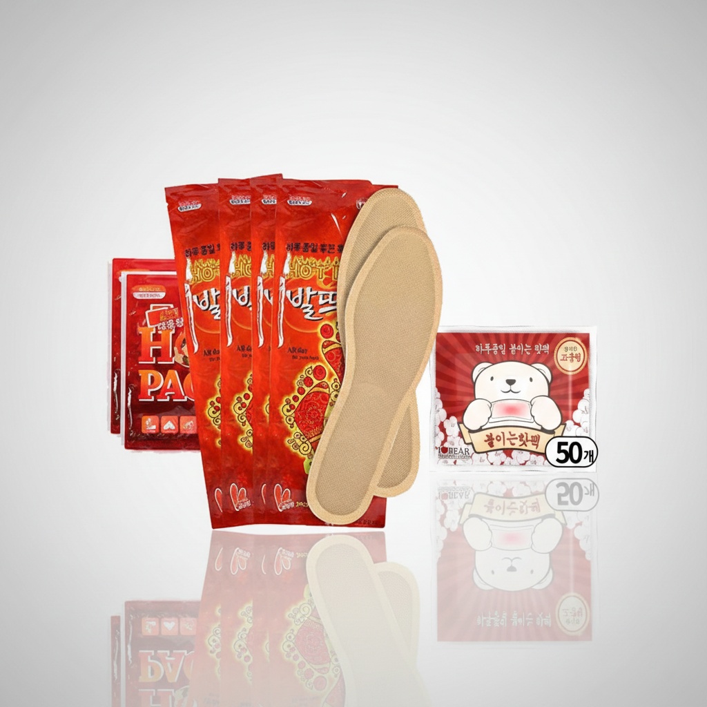 (50매) 곰도리 하루종일 촥~ 붙이는 핫팩 장시간 고급형( 속옷위에 촥12시간지속) 곰돌이 파스형 부착형 부치는 16,120원