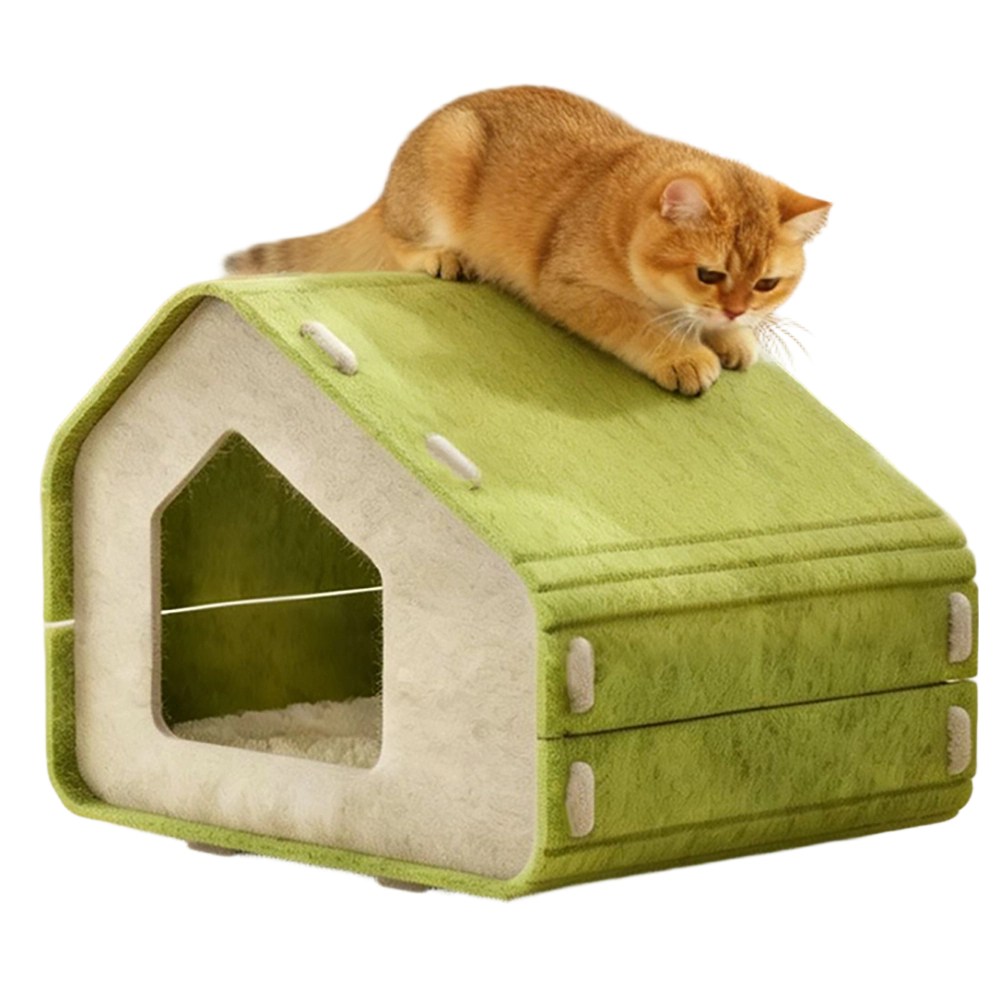 유미코 휴대용 다기능 고양이 펠트 하우스 숨숨집 스크래쳐 집 11,800원