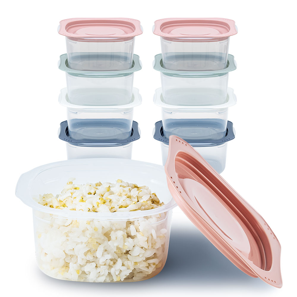 싱글만랩 전자렌지용 국산 냉동밥보관용기 300ml, 혼합색상, 8개 13,990원