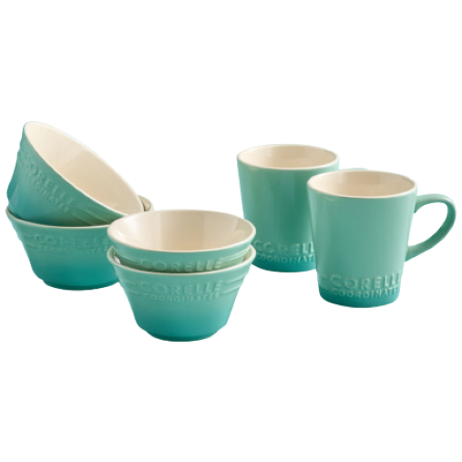 코렐 코디네이츠 브리즈스톤 도자기 그릇 식기세트 2인 4인, 1세트, 6p, 그린 72,000원