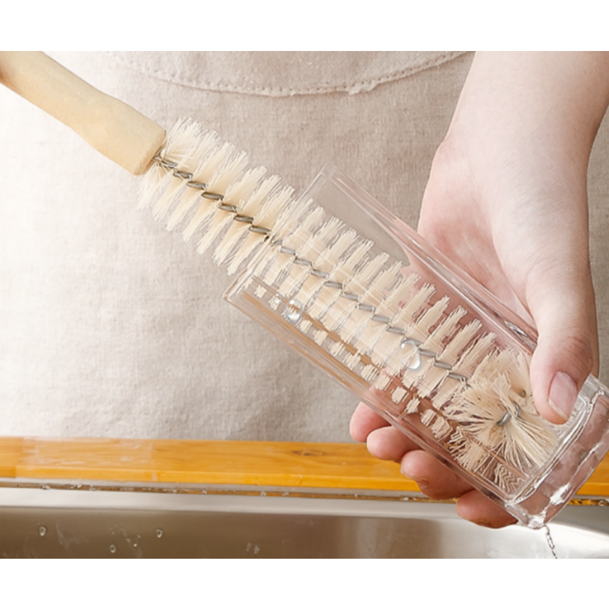 돈모 원목 우드 컵 텀블러 세척 병솔 브러쉬 30cm 6,000원