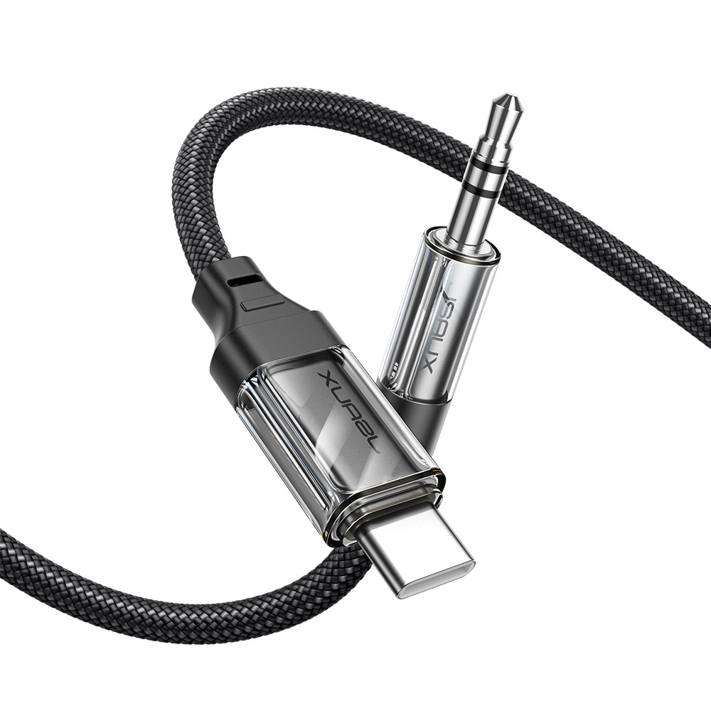 JSAUX 오디오 C타입 to AUX 투명 케이블 차량용 3.5mm 옥스선 6,900원