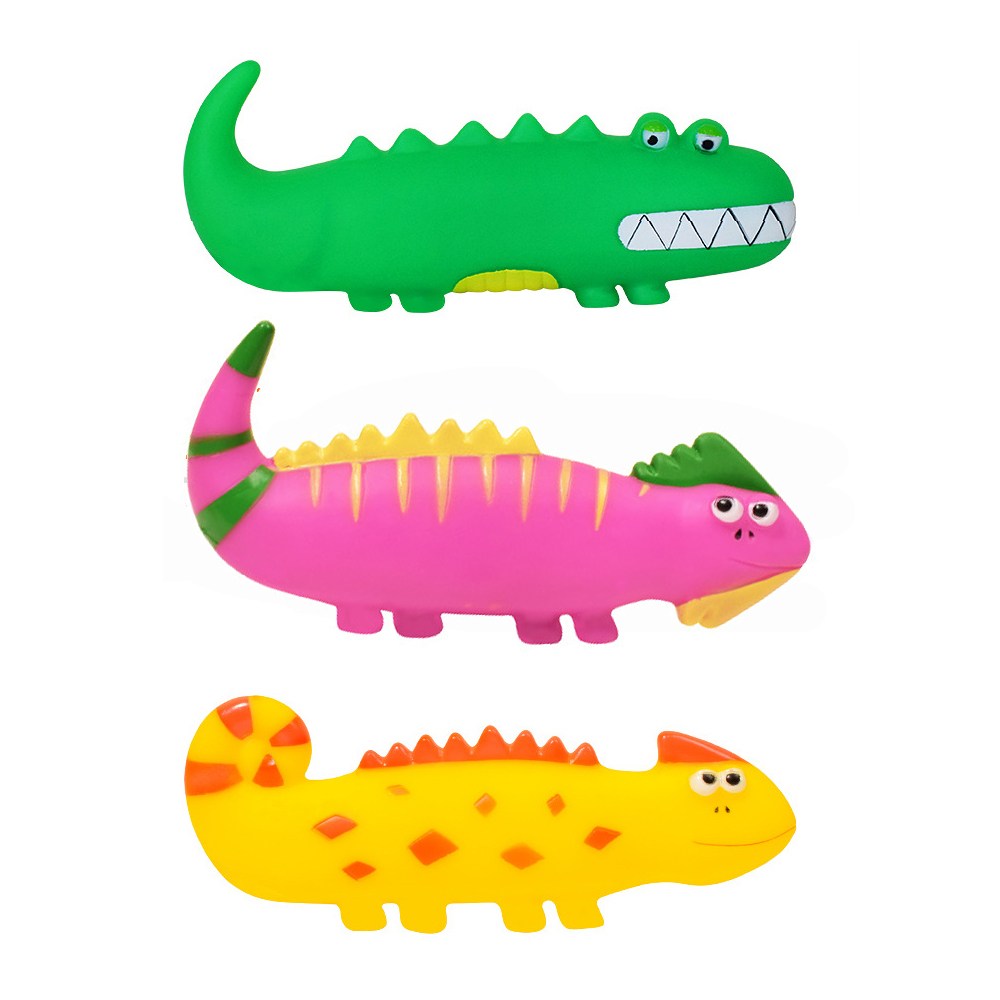 오브펫 강아지 라텍스 삑삑이 장난감 악어 3종, 1개, 악어3종 8,900원