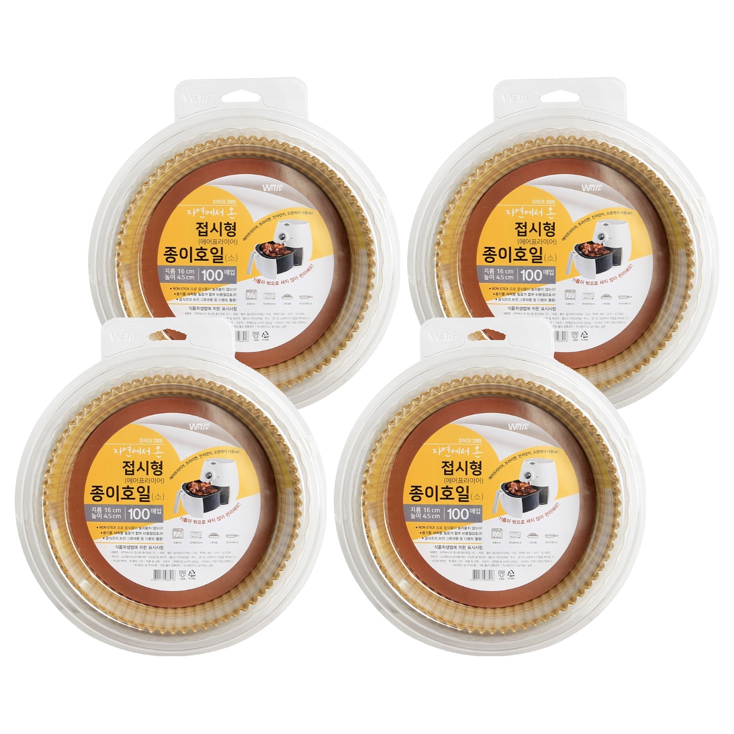 월리스 자연에서 온 종이호일 접시형 골든, 100개입, 4개 28,650원