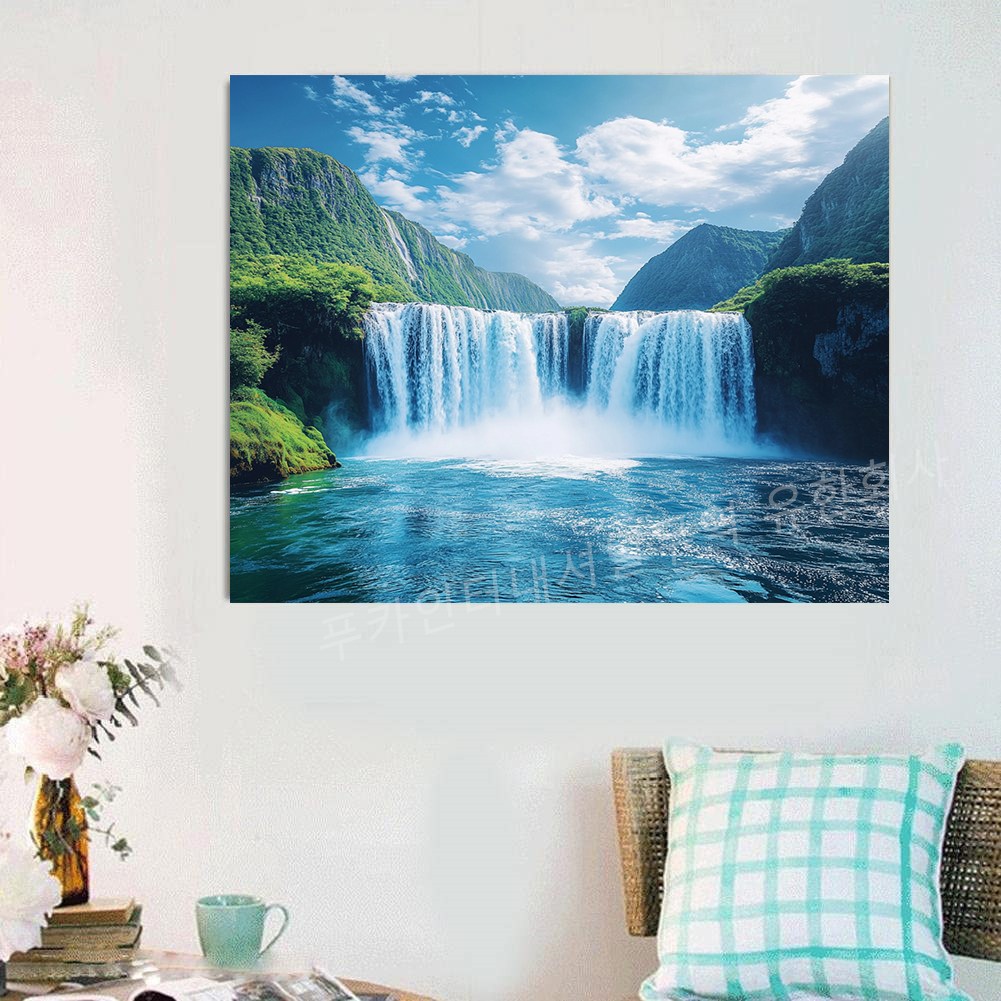 돈들어오는 생기 보석십자수 DIY세트 액자 캔버스형 풍수 그림 50X40cm 대형 와이드 돈벼락 재물복 주방 거실 현관 인테리어 장식품 재물운 개업 이사선물 22,210원