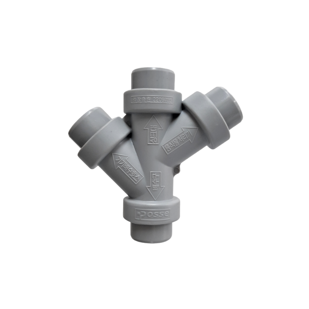 싱크대 배수구 W연결구 식기세척기 세탁기 배수호스 씽크호스 연결구 배수구연결부품, 1개 2,300원