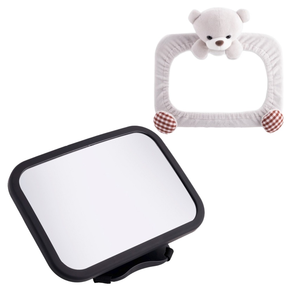 메리본 후방거울 + 곰돌이커버, 블랙, 1세트 25,000원