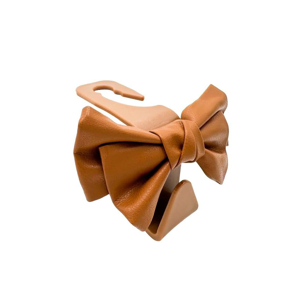 귀여운 자동차 후크걸이 헤드레스트 고리 걸쇄 행거 뒷좌석 멀티형 후크 가방 봉지, 갈색, 1개 13,740원