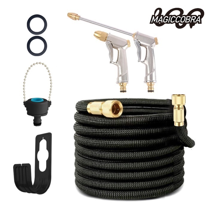 매직코브라 매직호스 풀세트 7.5/15/22/30m 라텍스 강한 내구성 수압 주름호스 고압 물호스 베란다 정원 세차 청소 화장실 매직호수 워터건 분사기 고압세차기 고압분무기 39,800원