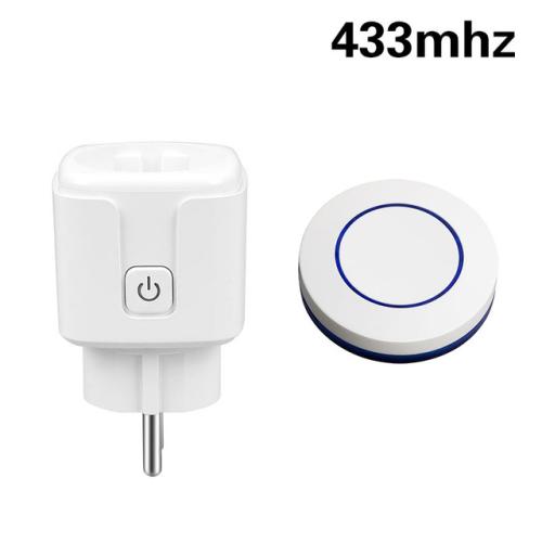 RF WIFI 리모컨 스위치 무선 전기 소켓 가전 LED용 단일 플러그 및 송신기 AC 220V 16A 433 MHZ 17,960원