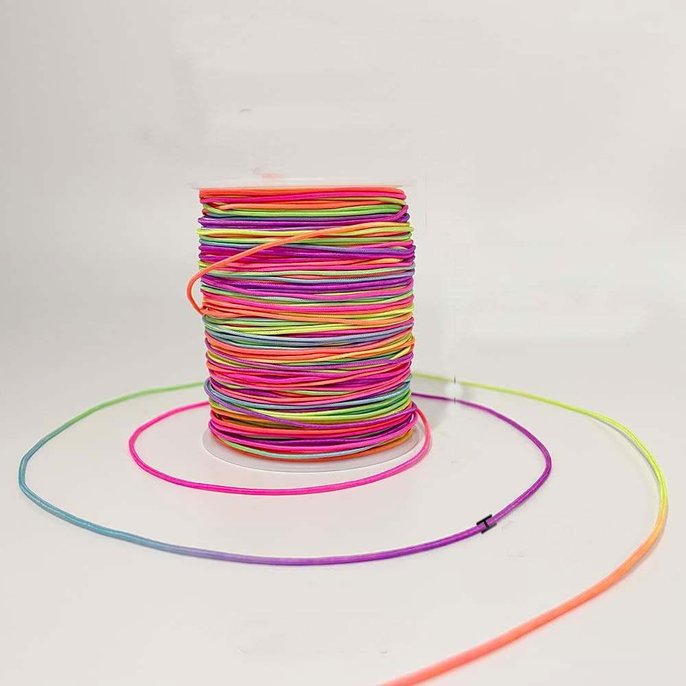 컬러 고무줄 롤 1.2mm 대용량 50m, 레인보우 7,580원