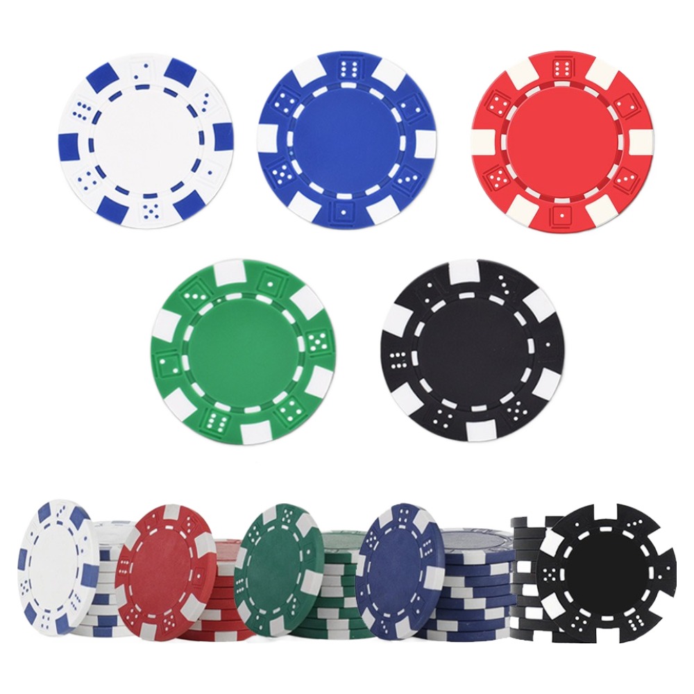 다싸몰 고급 컬러 포커칩 5종 x 20p 세트, 레드, 화이트, 블루, 그린, 블랙, 1세트 11,900원