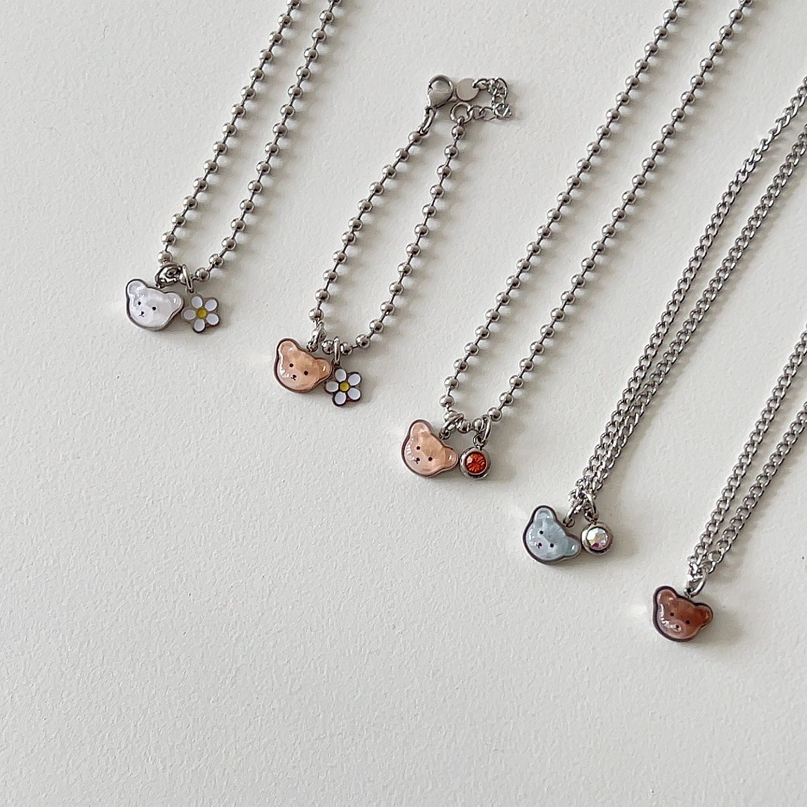 [KC인증/각인무료] 탄생석+ 토끼 써지컬스틸 미아방지 목걸이 팔찌, 1개 21,240원