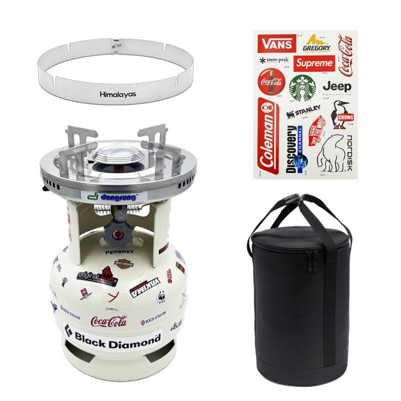 [동성정밀] 해바라기 가스버너+가스통 세트 3kg 가스통 해바라기버너 1005버너 링가드 수납가방 캠핑스티커 바람막이 165,000원