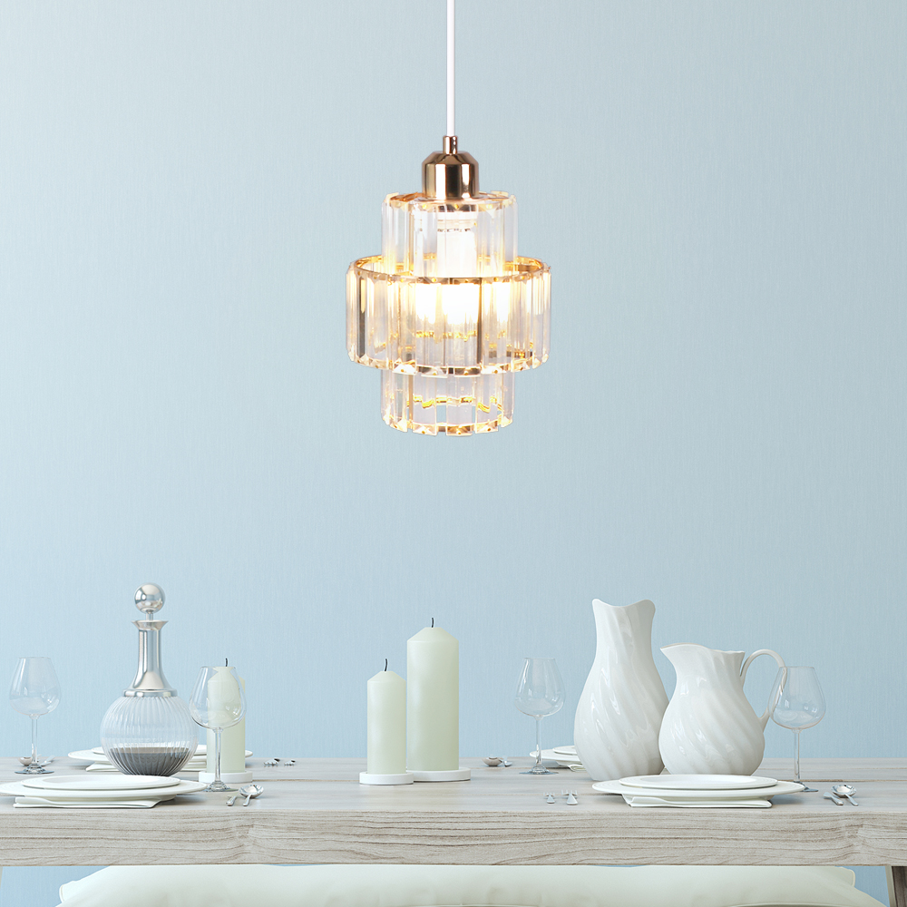 원하 프리즘 1등 펜던트 조명, 골드 29,570원