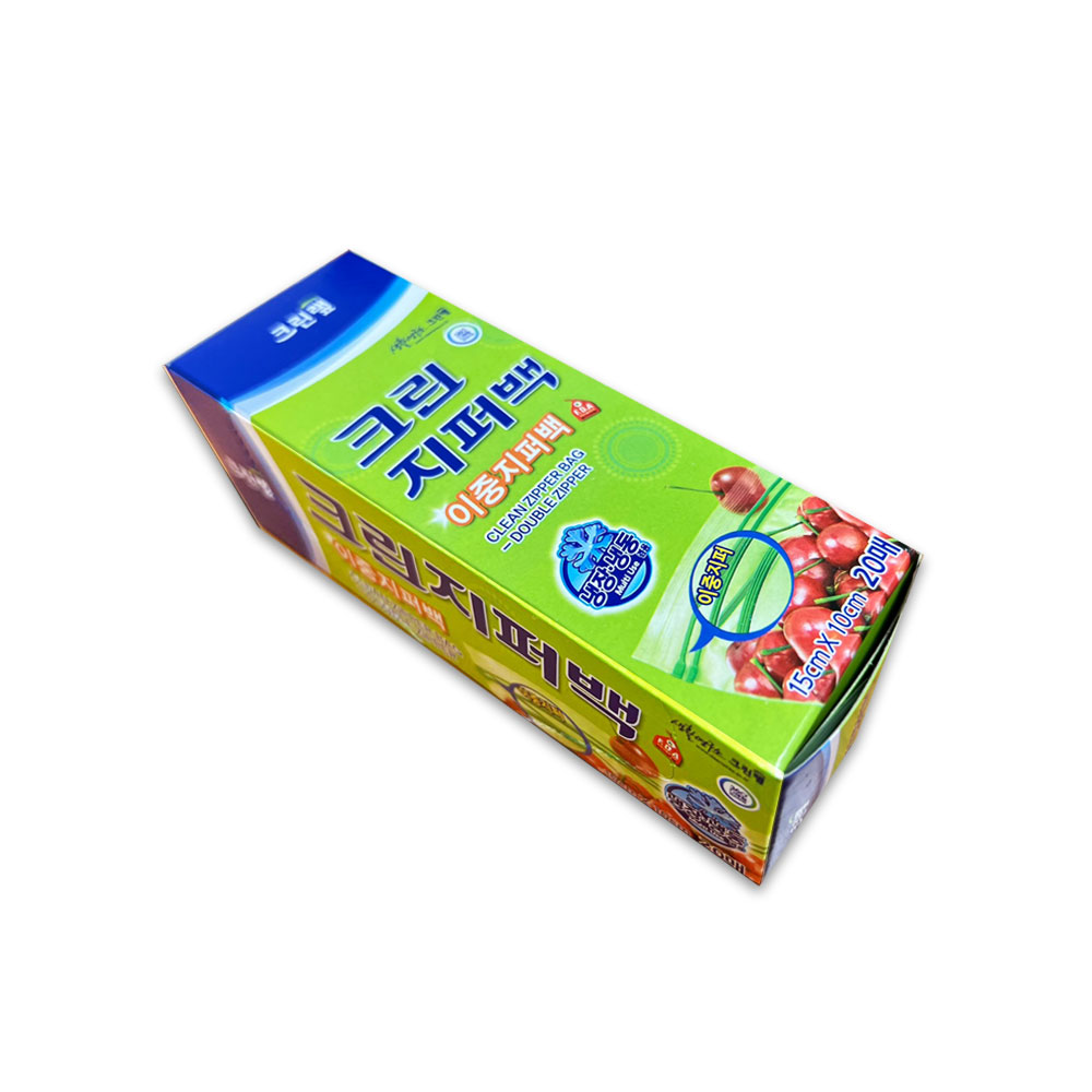 크린랲 크린랩 크린 지퍼백 15cm x 10cm 20매 이중 지퍼백, 상세페이지 참조, 1개 1,900원