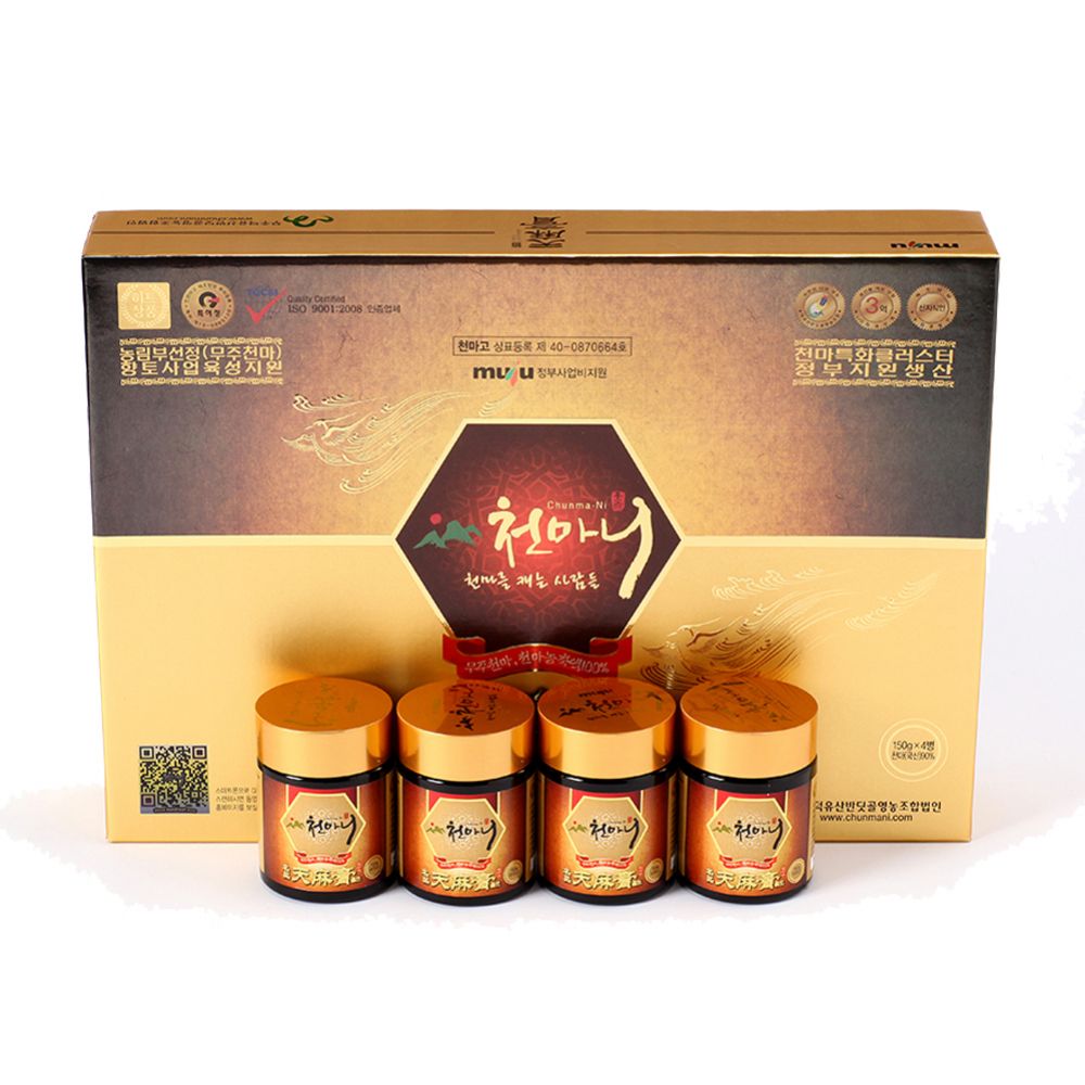 천마니 천마고 고농축액 천마 90% 천마농축액 엑기스 효능 진액 즙 특허제품 부모님 스승님 귀빈 명절 선물세트 150g x 4병 595,900원