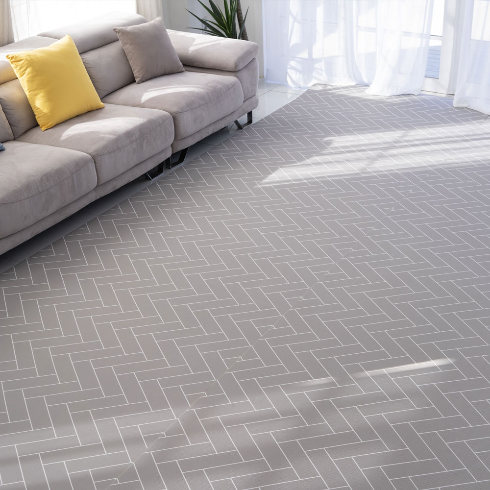 제로벨 제로플러스 21T 층간소음 방지 PVC 롤매트 유아 어린이매트, 헤링본그레이 349,300원