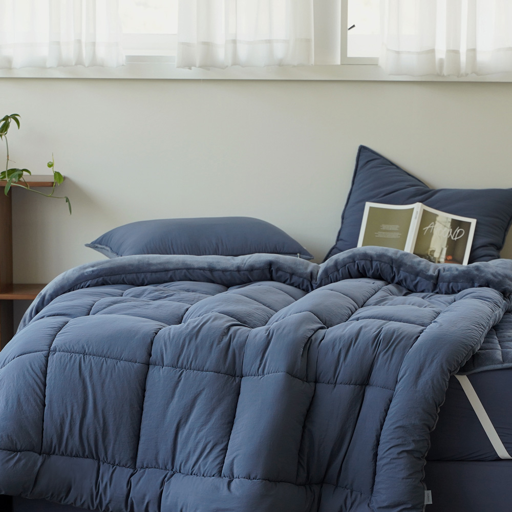 누비지오 스르륵 흡습발열 극세사 차렵이불 침구세트 78,370원