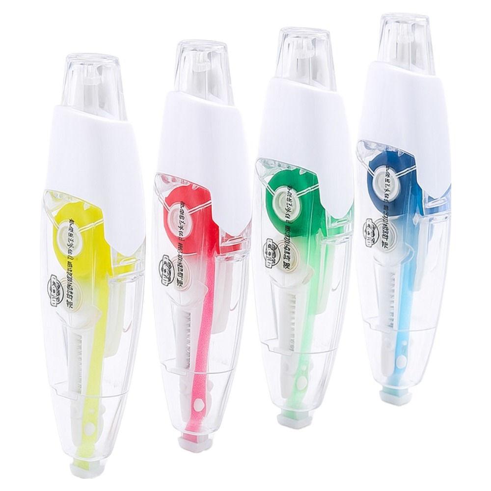 문구담 하이라이터 밑줄 스티커 펜타입 4종 세트, 옐로우, 핑크, 그린, 블루, 1세트 18,750원