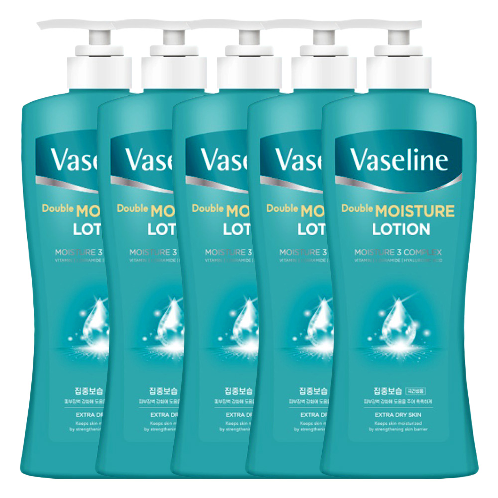 바세린 더블 모이스처 바디로션 450ml X 5개 20,500원