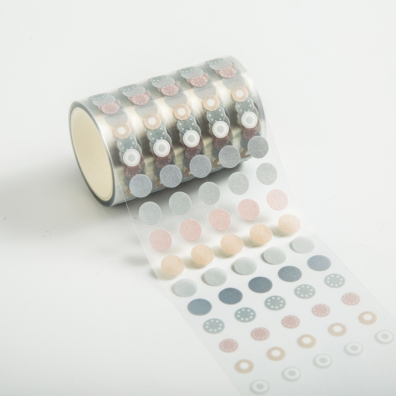 올리브파티  도트써클 시리즈 빈티지 감성 원형 롤스티커 다꾸 스티커 롤 11,280원