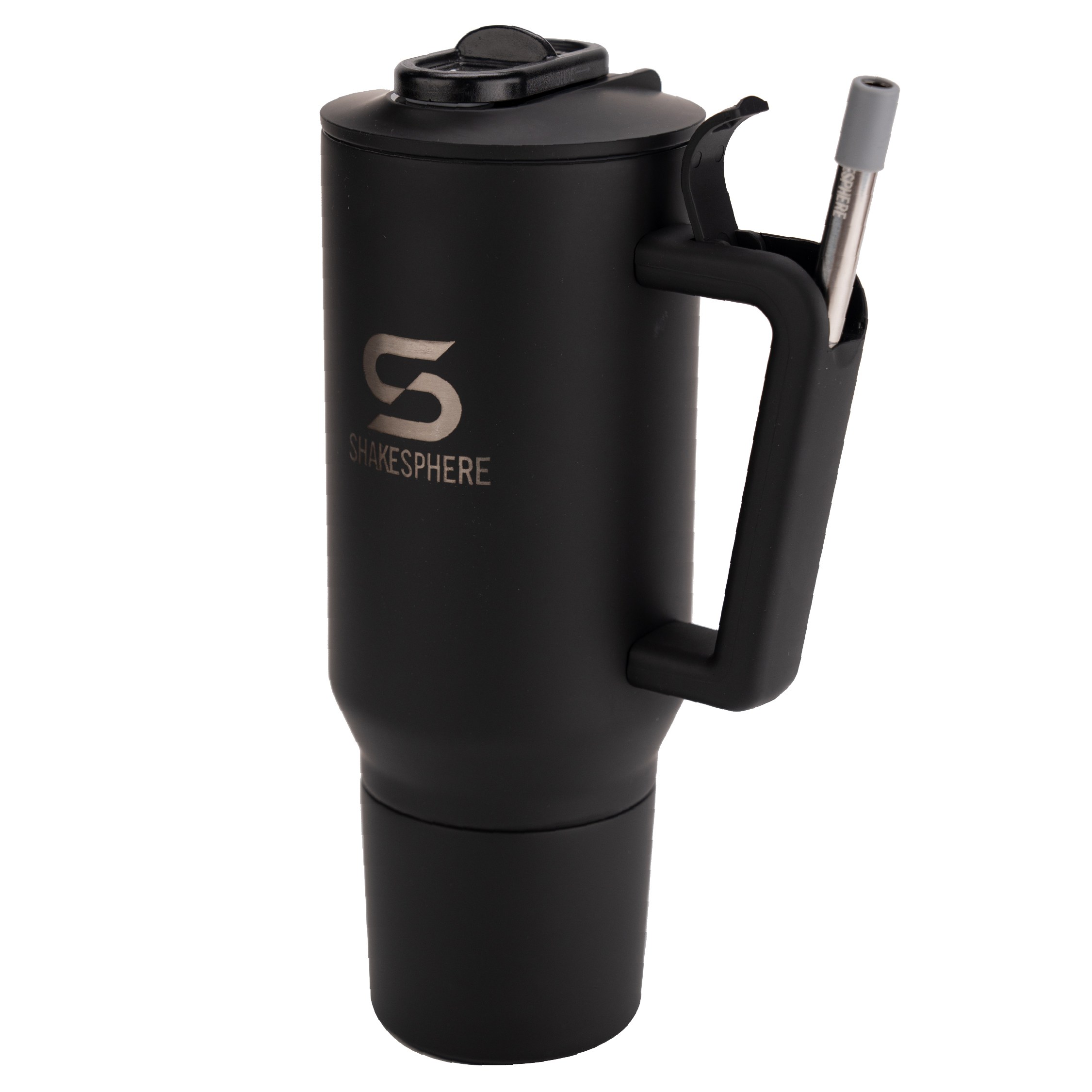 쉐이크스피어 스틸 고투컵 쉐이커 스테인리스 이중진공 보냉보온 빨대 텀블러 1000ml, 1개, 1L, 스틸 고투컵 매트블랙 129,900원