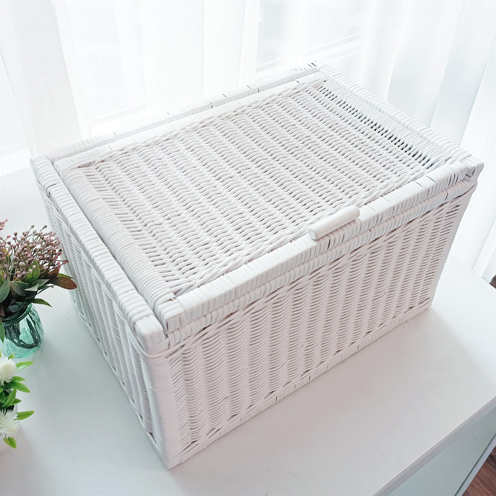 메종인다라탄샵 등나무 뚜껑 라탄 바구니 J086W 28,390원