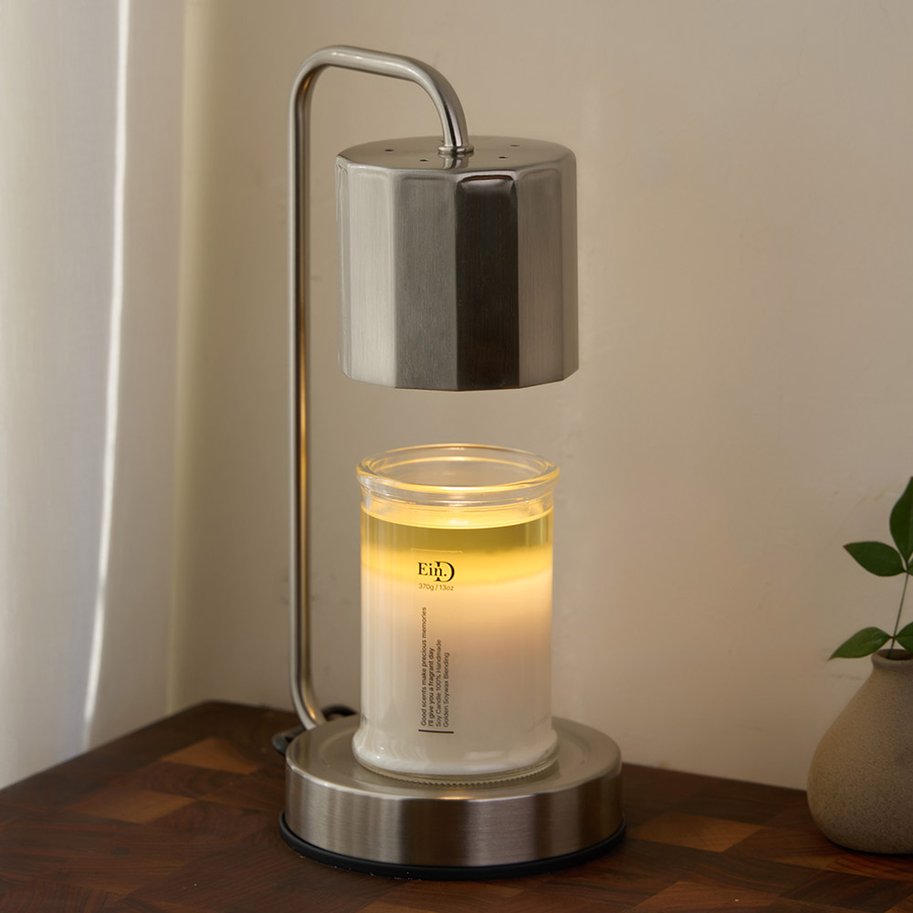 캔들백화점 모던 큐브 캔들워머 아이언실버 소이캔들 370g 세트 39,500원