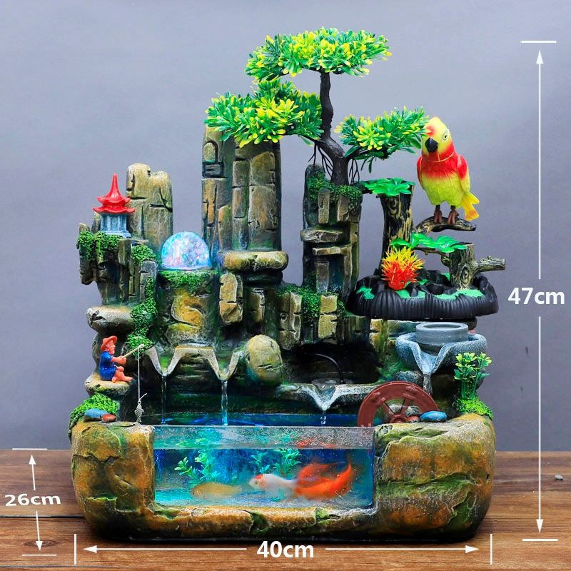 물레방아 가습기 폭포 장식 인테리어 인공 사무실 플로팅 미니멀 110,700원