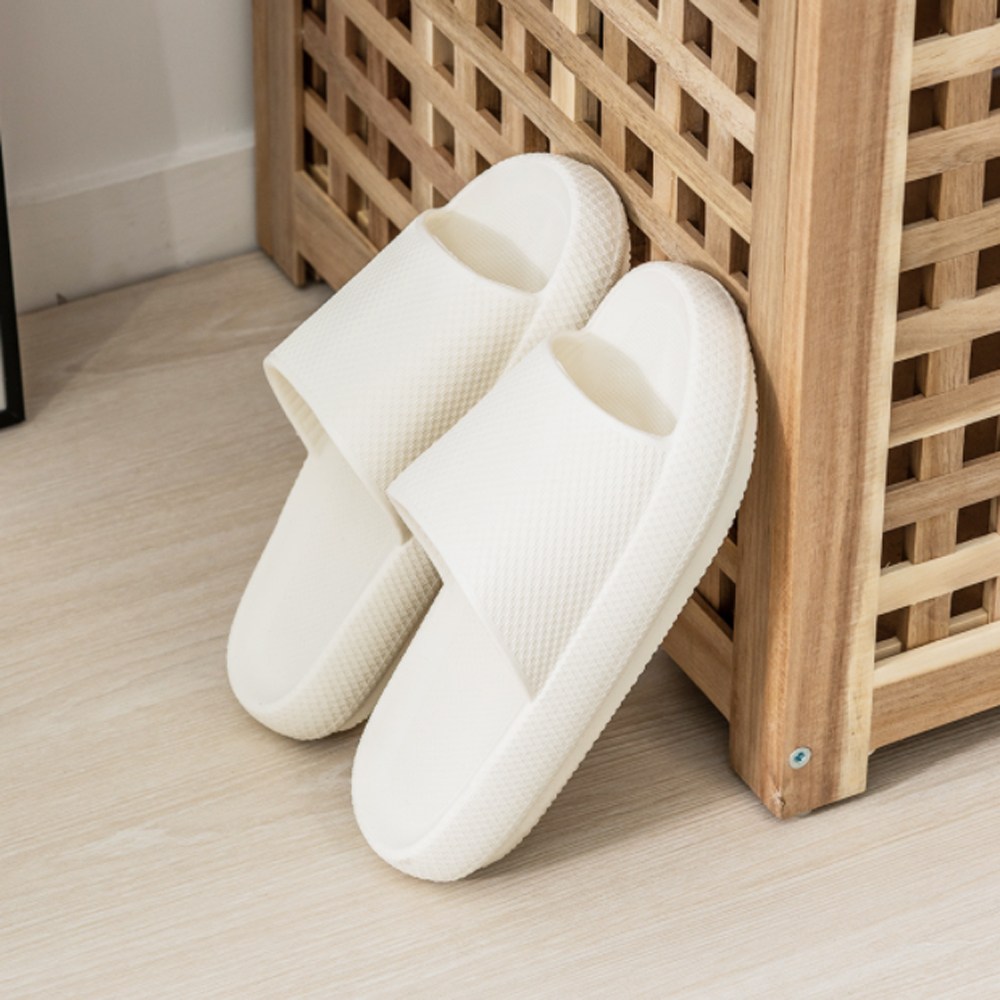 [창신리빙] 프랑코 EVA항균 거실화 실내화 화이트 슬리퍼, 1개 14,500원