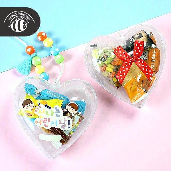 허니폼폼 하트 사탕 목걸이 3,000원