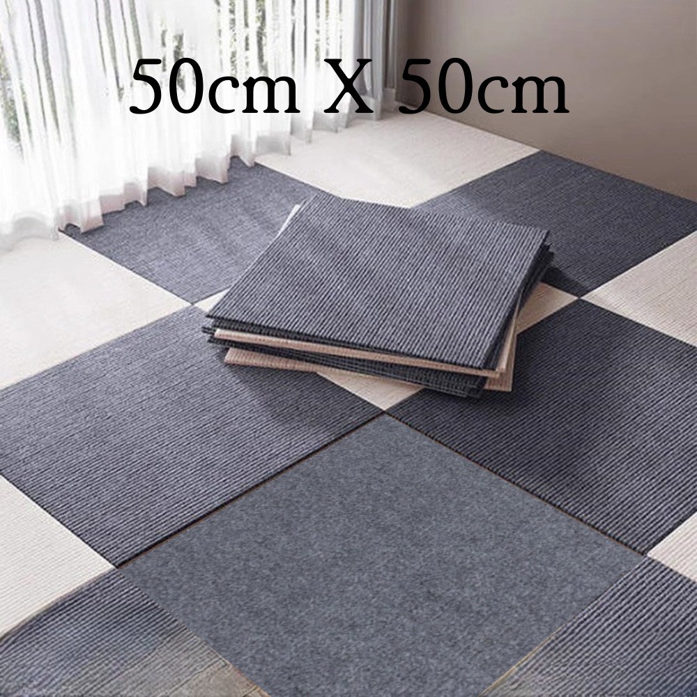 슈퍼코리아 재활용 흡착 바닥 논슬립 타일 카페트 접착식 바닥 미끄럼방지 조각매트 10P, 다크 그레이, 10개 37,300원