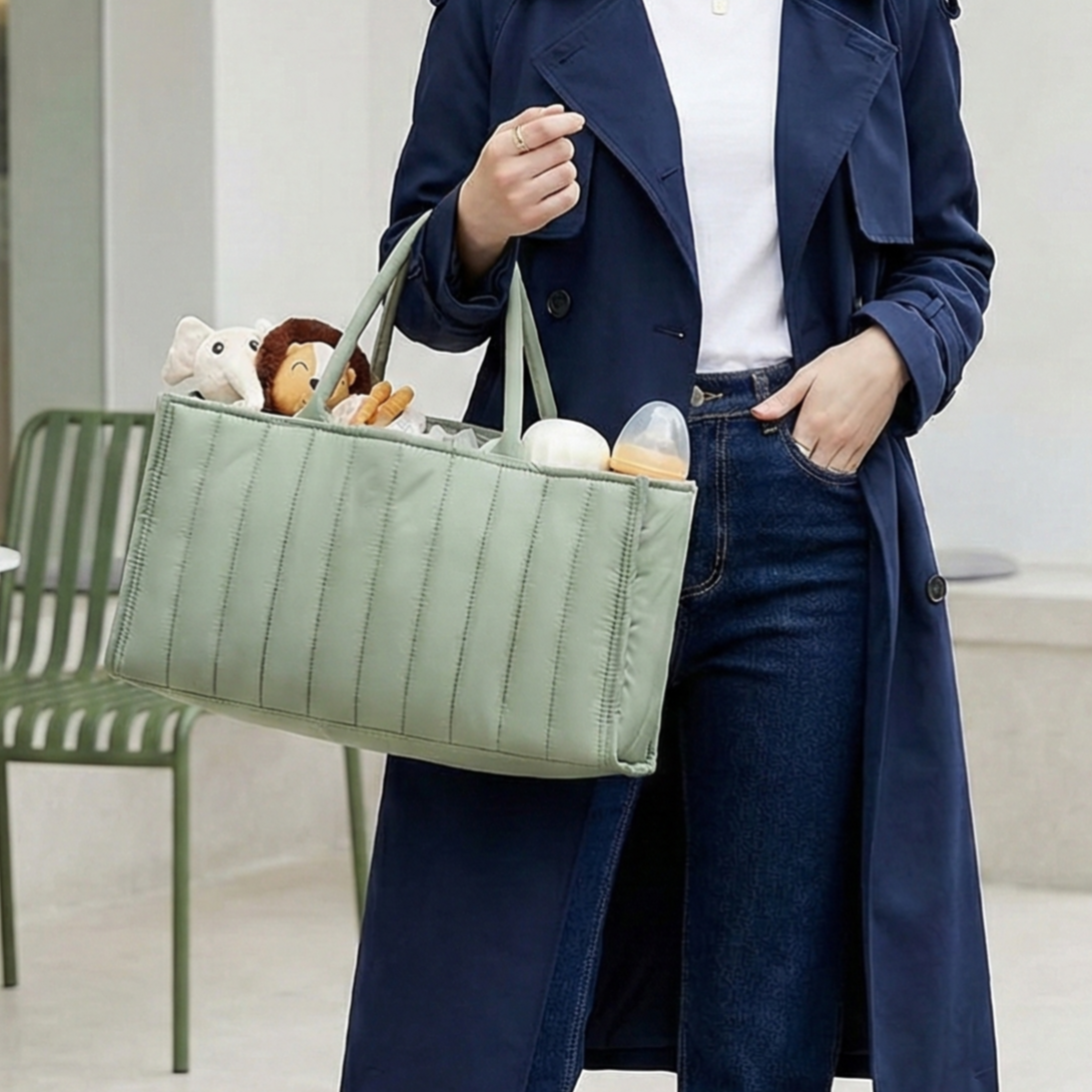 웨이백홈 가방형 기저귀 정리함, 1개, 올리브 16,000원