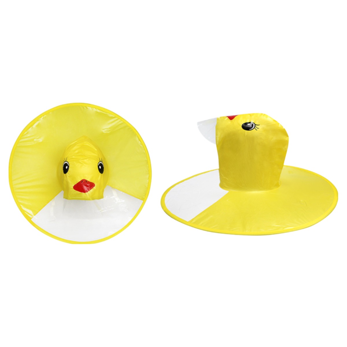 (1+1) 생활의 쉼표 오리 캐릭터 유아 어린이 우비 모자 우산 9,200원