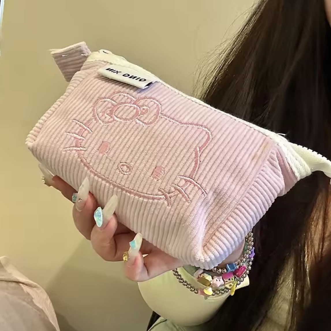 Hello Kitty 헬로키티 필통 다용도 멀티 파우치 가방, 1개, 연핑크 9,300원