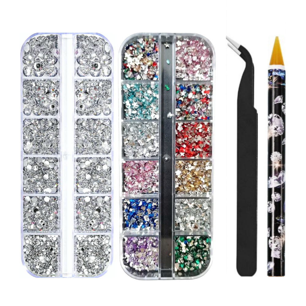 바로유즈 네일파츠스톤 크리스탈 컬러믹스 세트, 1개, 혼합 9,200원