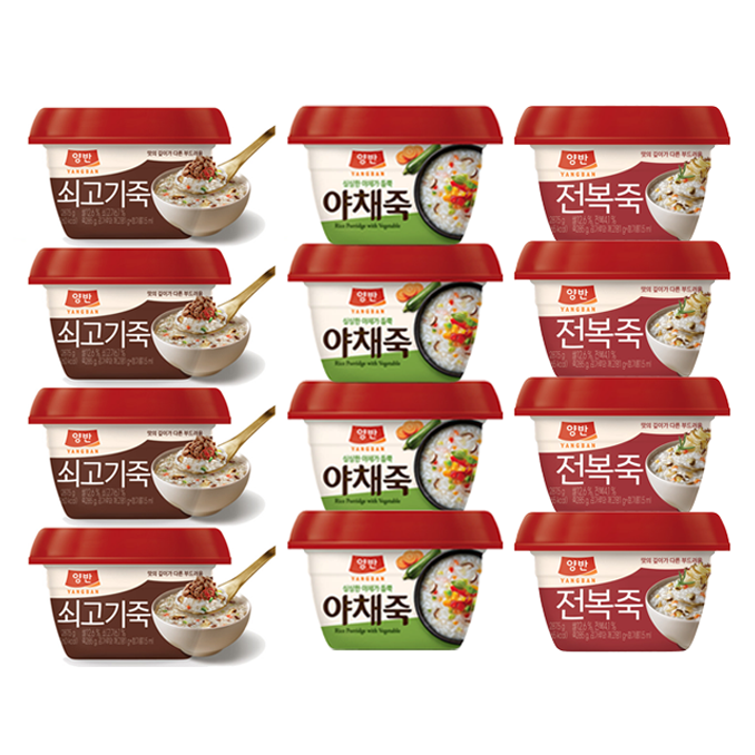 올따옴) 동원 용기죽 선물세트 쇠고기죽4+야채죽4+전복죽4 22,340원