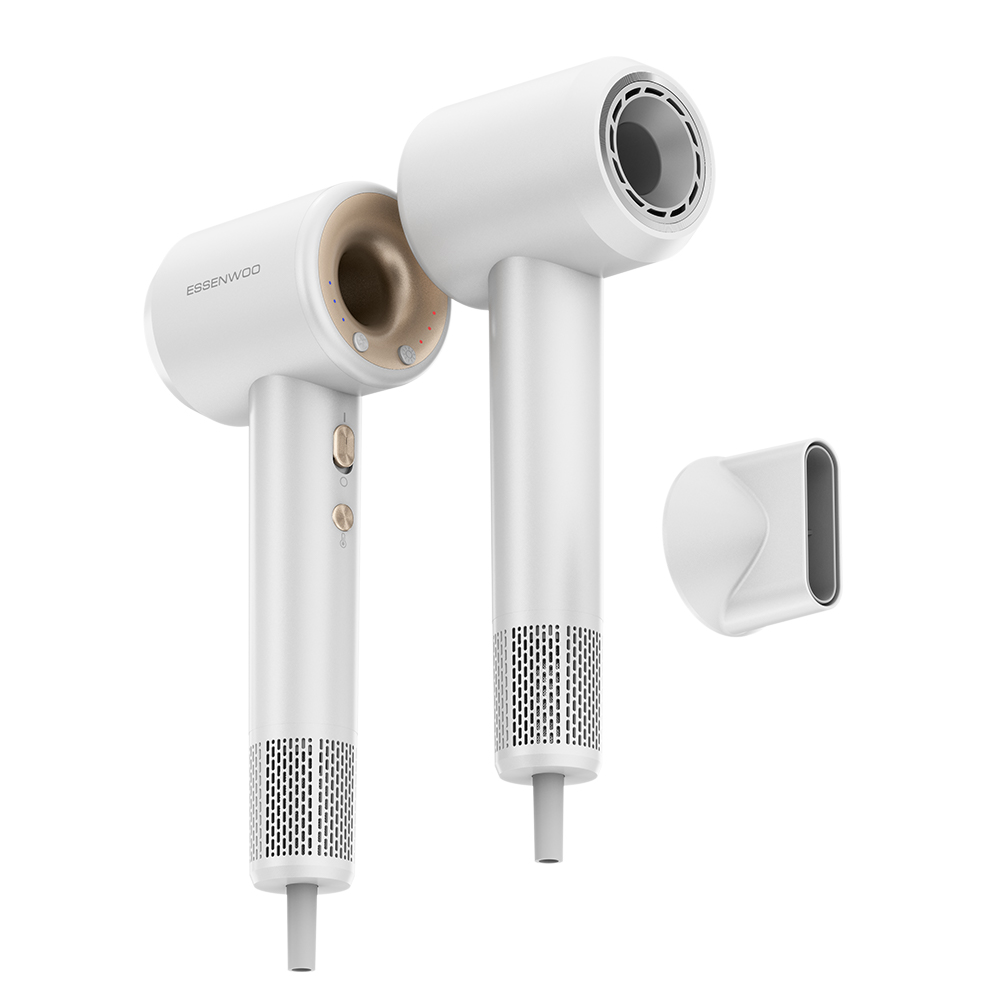 ESSENWOO드라이기 초고속 음이온 1600W BLDC 모터 드라이기 수분 헤어 케어, 화이트 59,900원