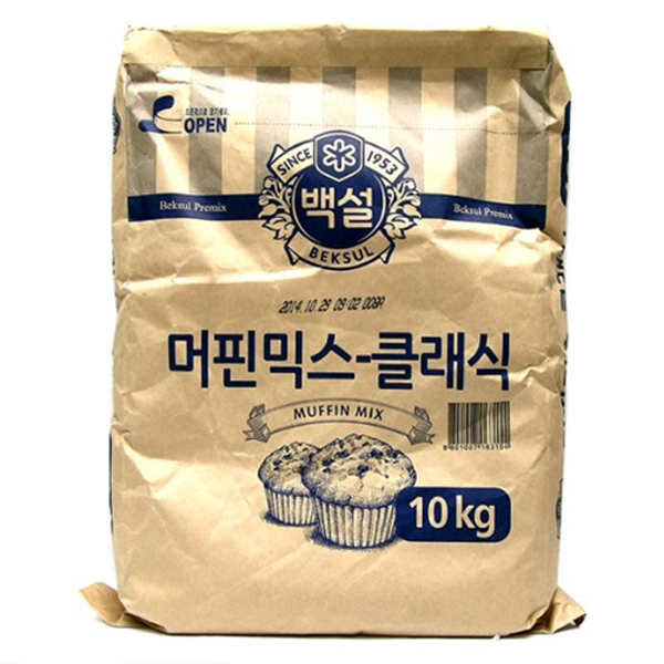 CJ 백설 머핀믹스 클래식 10KG(업소용) x 1포, 10kg, 1개 33,500원