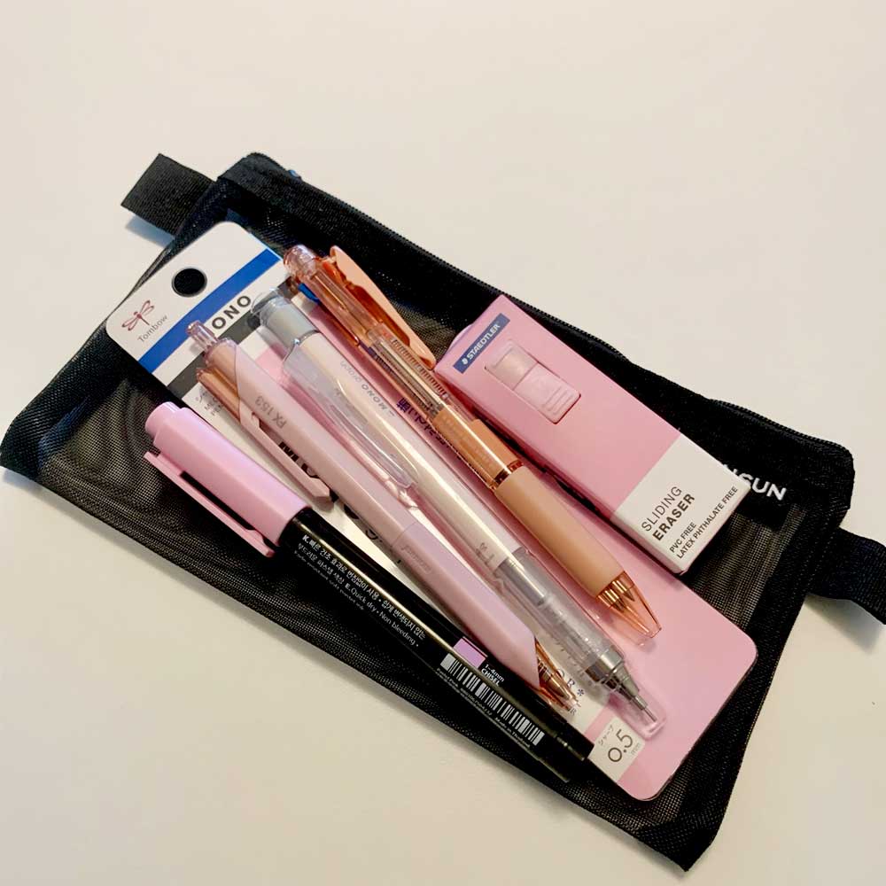 신학기 스테디셀러 지우개 형광펜 샤프 볼펜 문구세트 파스텔톤 필통 올인원 핑크 블루 화이트 그레이 그린 네이비 선물 세트, 1개, pink 13,950원