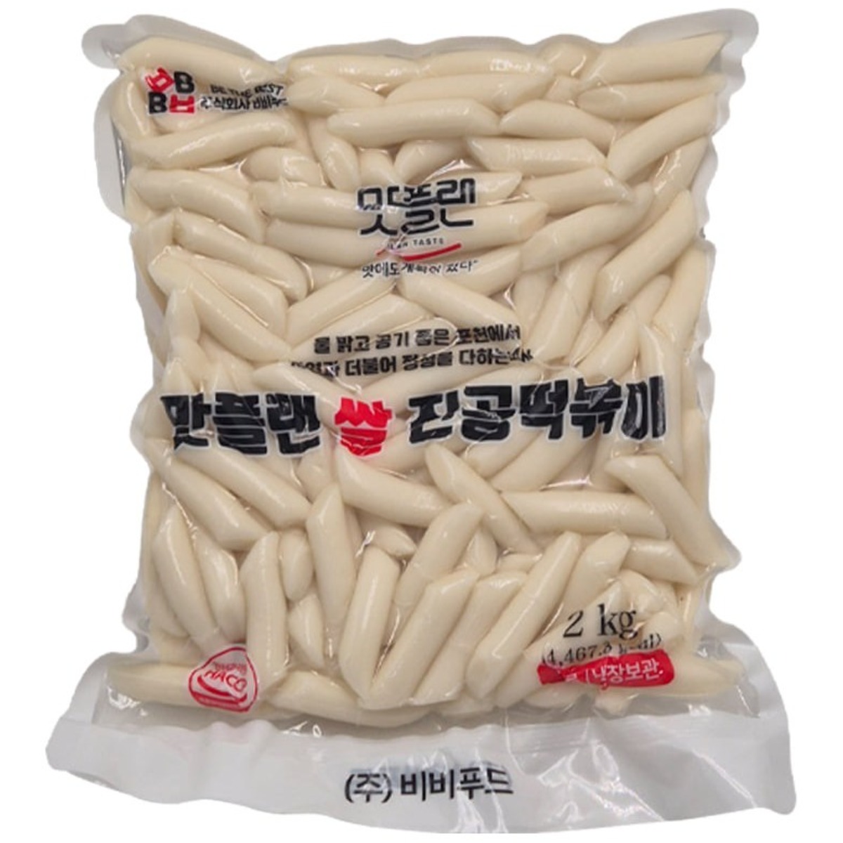 푸드올마켓_ 비비푸드 맛플랜 진공 쌀 떡볶이 떡 1.4kg /냉장 8,400원