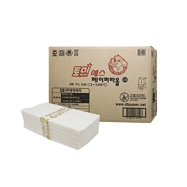 동방제지 예스 페이퍼타올 핸드타올 2겹 절약형, 100개입, 50세트 36,000원