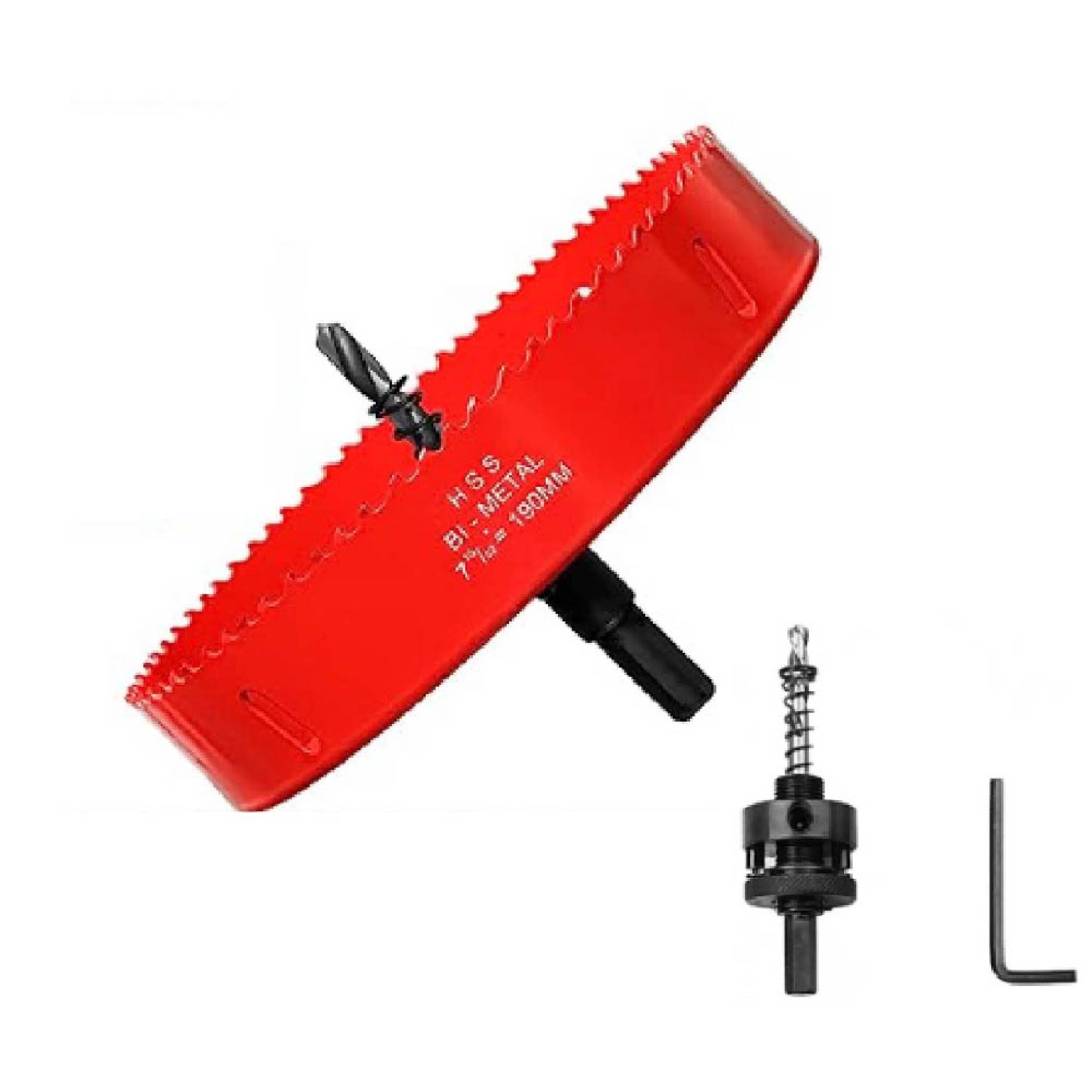 망고테크 하이스 바이메탈 홀쏘 190mm (고급)고정형 아바포함 SMC 타공 컷팅 목공 원형 컷팅 목재 철판 석고 pvc 플라스틱 금속 홀소 홀커터 홀컷터 홀캇타, 1개 31,900원