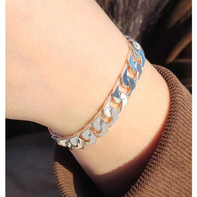 주얼리고든 실버925 10돈 팔각체인 팔찌 묵직한 남자 은팔찌 커플 선물 1,399,800원